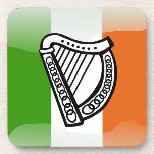 Irish glossy flag coaster