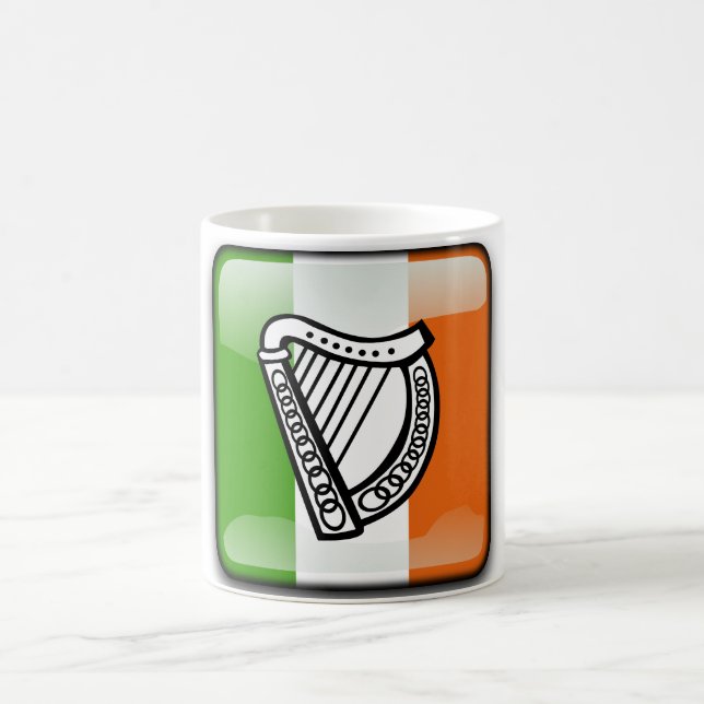 Irish glossy flag coffee mug (Center)