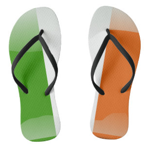 Irish glossy flag flip flops