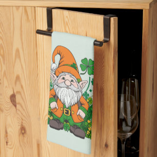 Irish Gnome Tea Towel