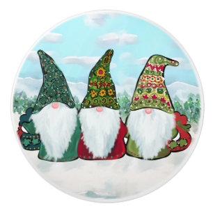 IRISH GNOMES    CERAMIC KNOB
