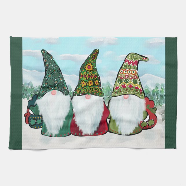 IRISH GNOMES TEA TOWEL (Horizontal)