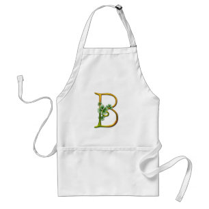 Irish Gold Monogram B Standard Apron