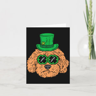Irish Goldendoodle Doodle Dog Funny St Patricks Da Card