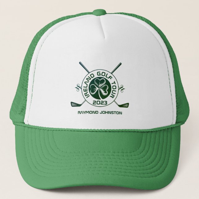 Irish Golf Ireland Golf Tour Trucker Hat (Front)