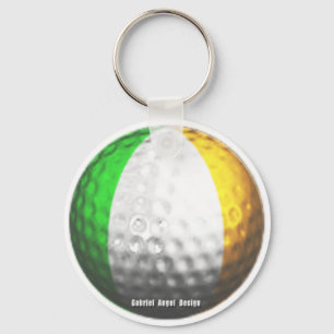 Irish Golf Key Ring