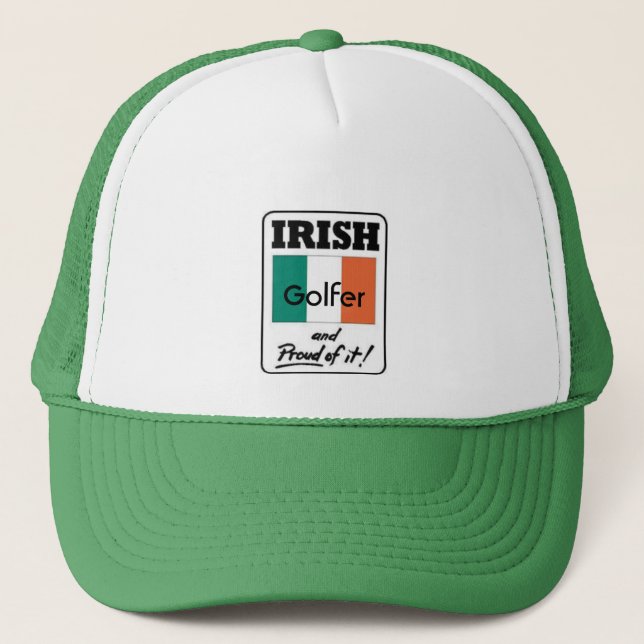 Irish Golfer and Proud of it! Trucker Hat (Front)