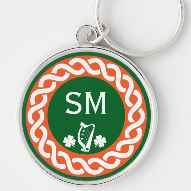 Irish Golfer Gift Key Ring (Front)