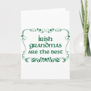 Irish Grandma T-shirt Holiday Card