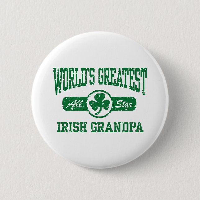 Irish Grandpa 6 Cm Round Badge (Front)