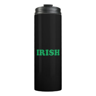 Irish green black modern Saint Patrick's Day Thermal Tumbler