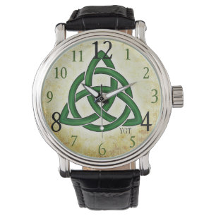 Irish Green Celtic Knot Men's Watch
