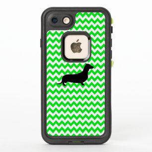 Irish Green Chevron with Dachshund