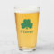 Irish Green Clover Personalised Last Name Beer