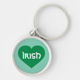 Irish Green Heart Key Ring