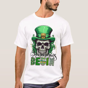 Irish Green Let The Shenanigans Begin Retro St Pat T-Shirt