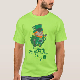 Irish green lucky Shamrock  St. Patrick's Day  T-Shirt