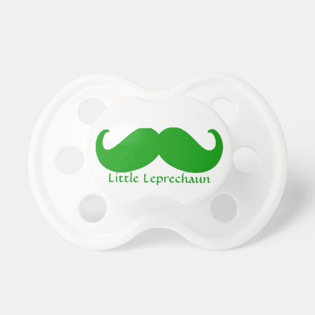 Irish green moustache and little leprechaun dummy (Front)