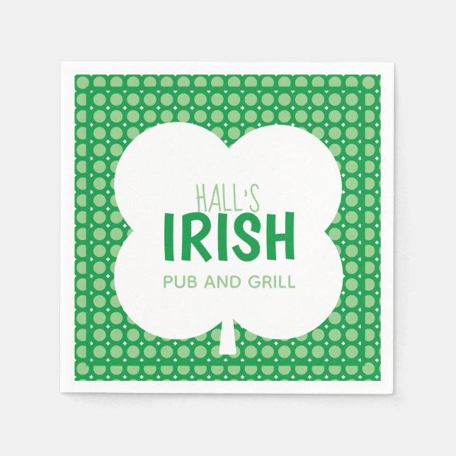Irish Green Paper Napkin (Front)