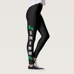 Irish Green Shamrocks Leggings