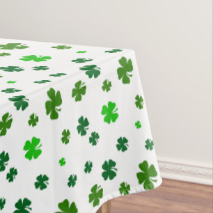 Irish Green Shamrocks St. Patricks Day Tablecloth