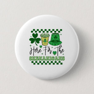 Irish Green St Patricks Day Shamrock Ireland St Pa 6 Cm Round Badge
