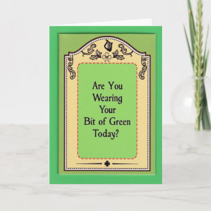 Irish Green Today Card
