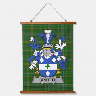 Irish Griffith Coat of Arms Family Crest Hanging Tapestry