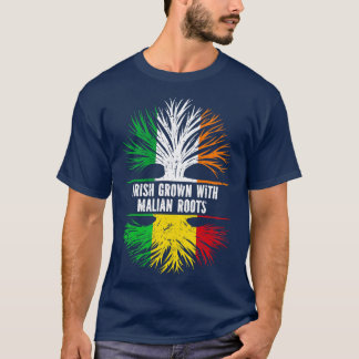 Irish Grown With Malian Roots Ireland Flag T-Shirt