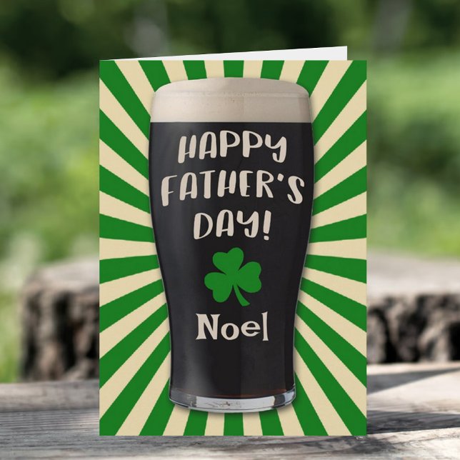 Irish Guinness Pint Happy Father's Day Card (Creator Uploaded)
