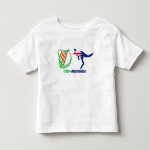 Irish Harp-Australia flag  Toddler-Jersey-T-Shirt Toddler T-Shirt