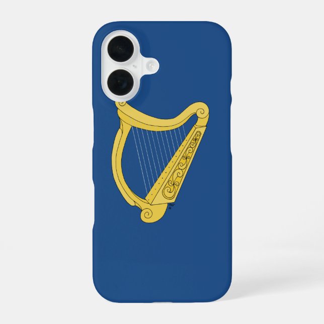Irish Harp iPhone 16 Case (Back)