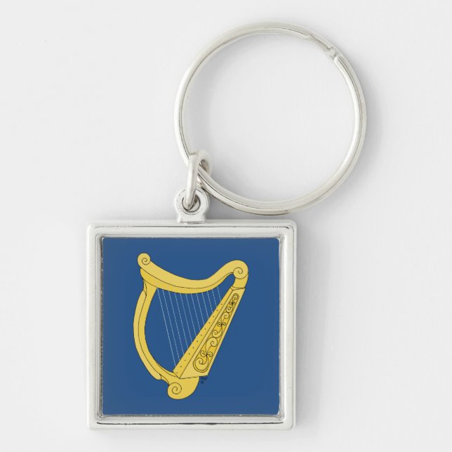 Irish Harp Key Ring (Front)