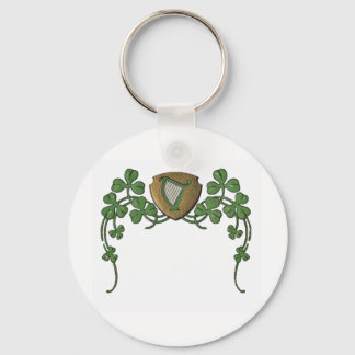 Irish Harp Key Ring