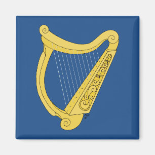 Irish Harp Magnet