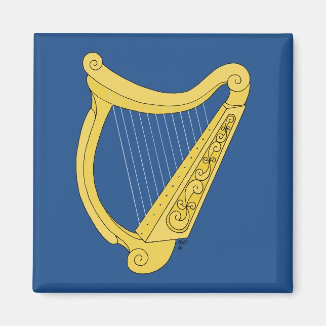 Irish Harp Magnet (Front)