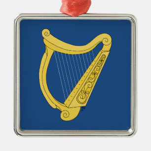 Irish Harp Metal Tree Decoration