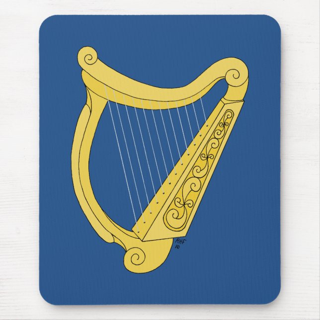 Irish Harp Mouse Mat (Front)