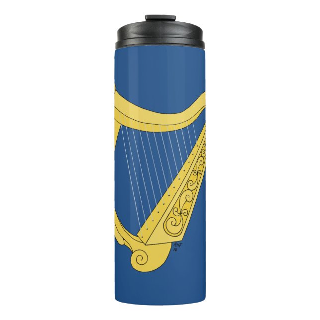 Irish Harp Thermal Tumbler (Front)