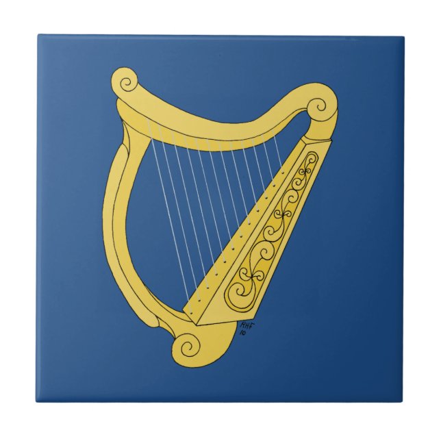 Irish Harp Tile (Front)