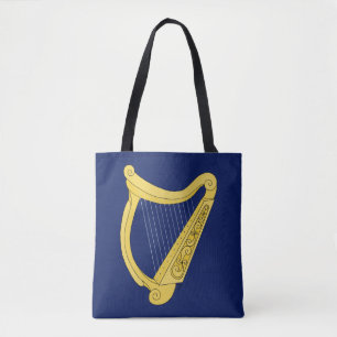 Irish Harp Tote Bag