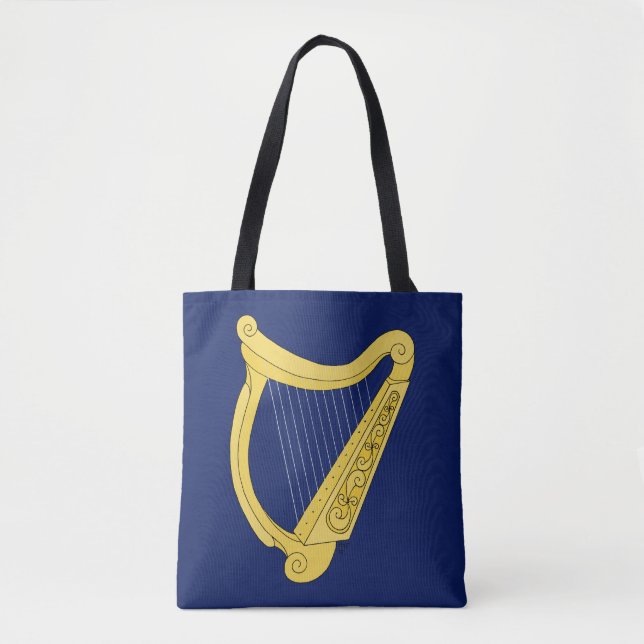 Irish Harp Tote Bag (Front)