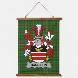 Irish Harrison Coat of Arms Family CrestIrish Harr Hanging Tapestry