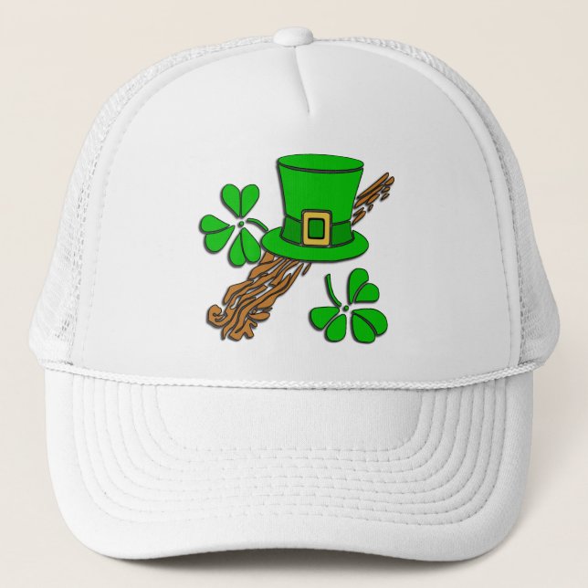 Irish Hat and Shamrocks (Front)