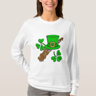 Irish Hat and Shamrocks T-Shirt