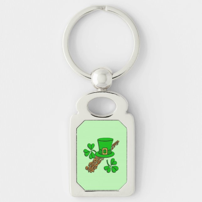 Irish Hat Green Key Ring (Front)