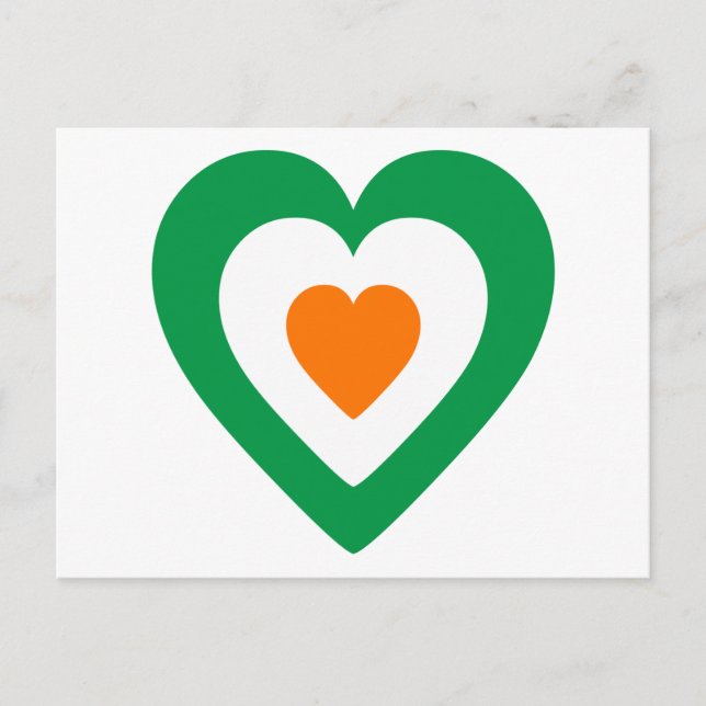 Irish Heart Postcard (Front)