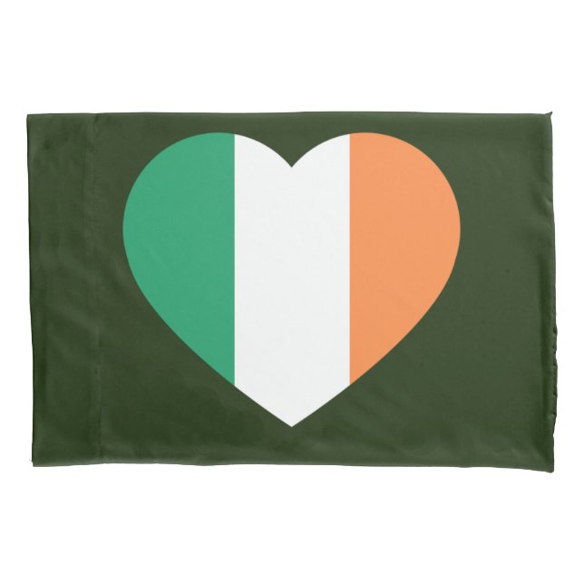 Irish Heartflag pccnt Pillowcase (Front)