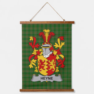 Irish Heyne or O_Heyne Coat of Arms Family Crest Hanging Tapestry