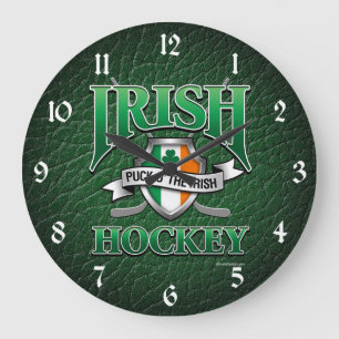 Irish Hockey Large Clock